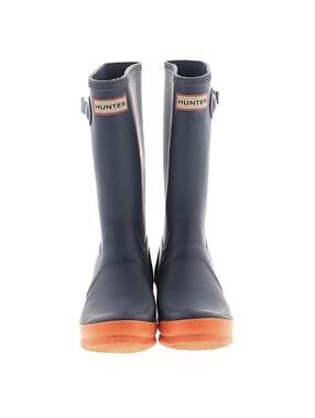 Hunter Size US 6 / UK4 Blue and Orange Rain Boots